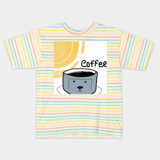 Dogs and coffee under the sun Kids T-Shirt