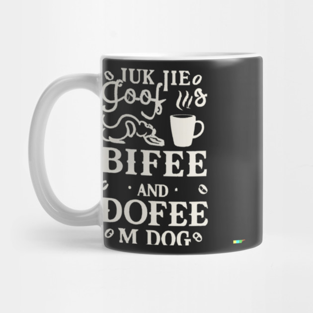 Dogs Books And Coffee Dog Reader Coffee Quote by SR8891