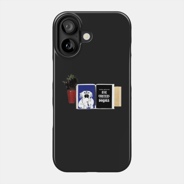 books and coffee and dogs and social justice Phone Case by SR8891