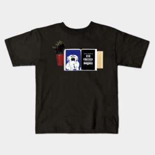 books and coffee and dogs and social justice Kids T-Shirt