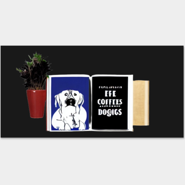 books and coffee and dogs and social justice Wall Art by SR8891