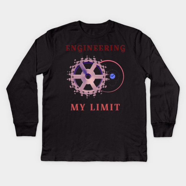 Engineering My Limit Kids Long Sleeve T-Shirt by SR8891