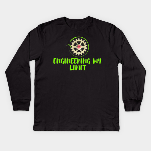 Engineering My Limit Kids Long Sleeve T-Shirt by SR8891