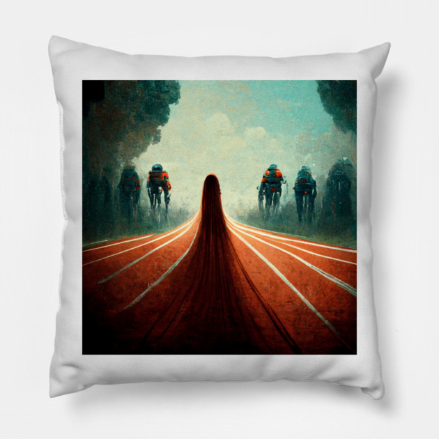 speed and a long distance  Pillow by SR8891