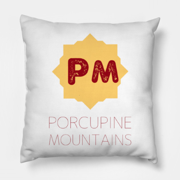 Exploring the Majesty of the Porcupine Mountains" Pillow by SR8891