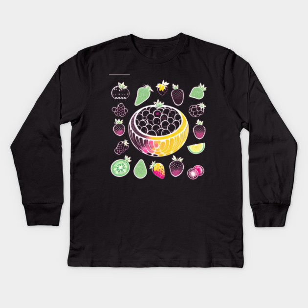 Frozen fruit Kids Long Sleeve T-Shirt by SR8891