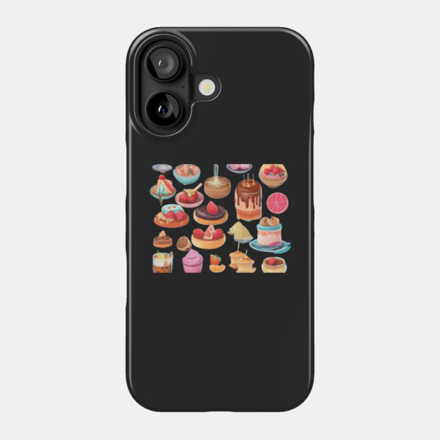 Popular Food through Colorful Phone Case by SR8891
