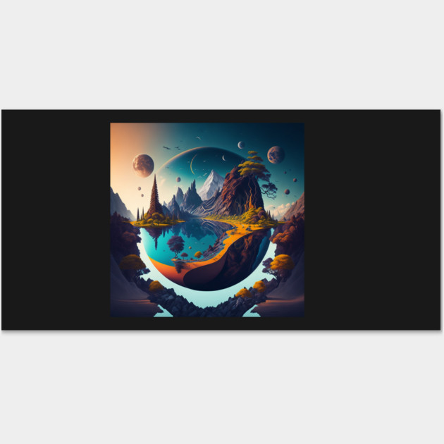 where are you the beautiful world now Wall Art by SR8891