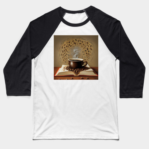Cultivating Calm with Coffee & Books Baseball T-Shirt by SR8891