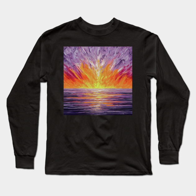 Sunrise Shimmer Long Sleeve T-Shirt by SR8891