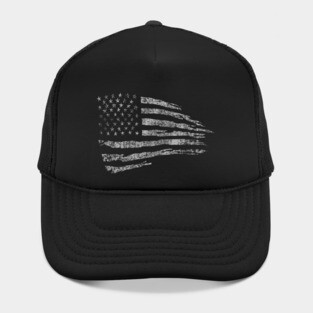 White American Flag Hat