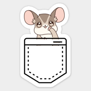 Sugar Glider Pocket Sticker