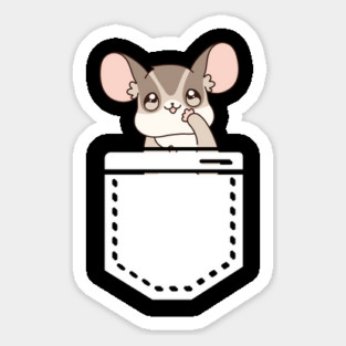 Sugar Glider Pocket Magnet