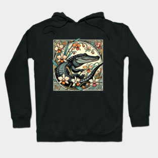 Alligator in Bloom Hoodie