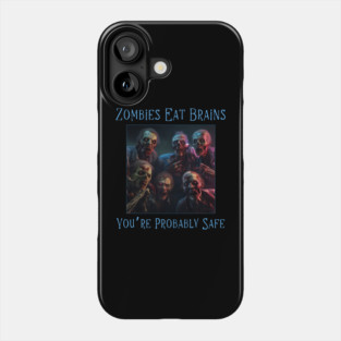 funny sarcastic Halloween zombie Phone Case