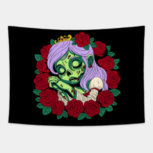 Zombie Sleeping Beauty Tapestry