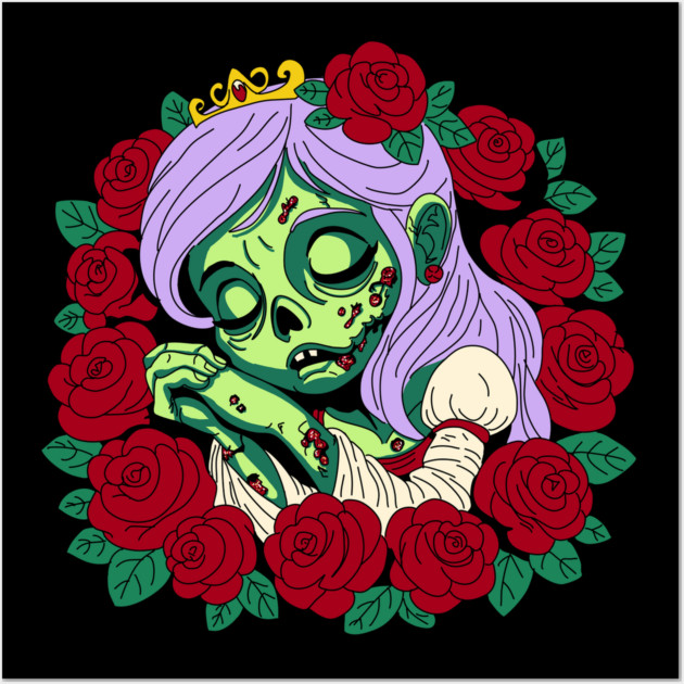 Zombie Sleeping Beauty Wall Art by H. R. Sinclair