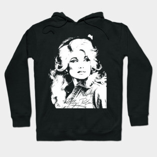 DOLLY PARTON WHITE SHILLOUETTE Hoodie
