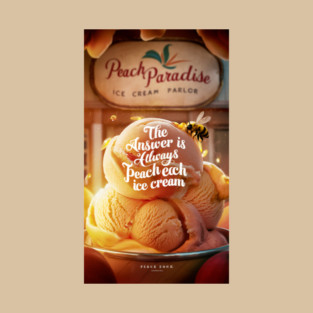 The answer is always peach ice cream. T-Shirt