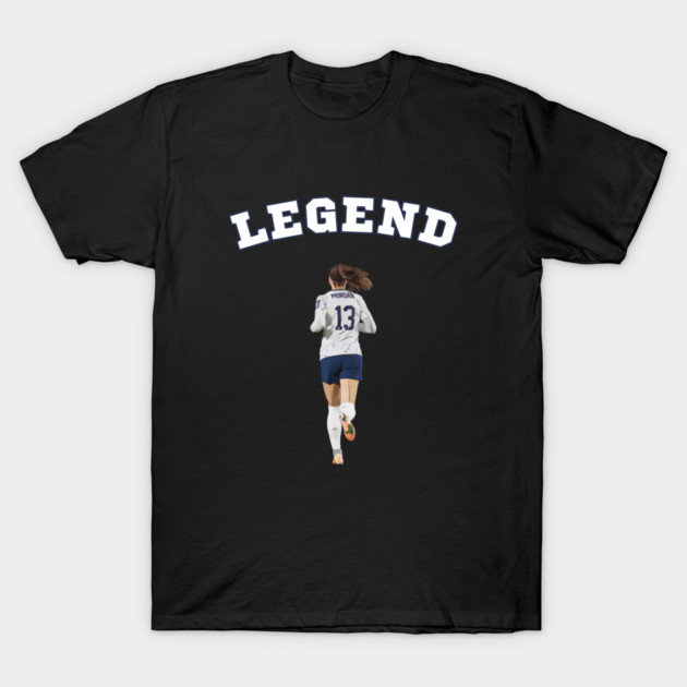 Alex Morgan Legend USWNT 13 San Diego Wave T-Shirt by Shine Threads
