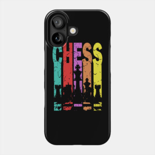 Chess - The Game of Strategy & Tactics - Retro Typographic Design Phone Case