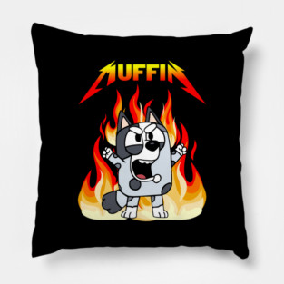 Muffin Bluey Metal Pillow
