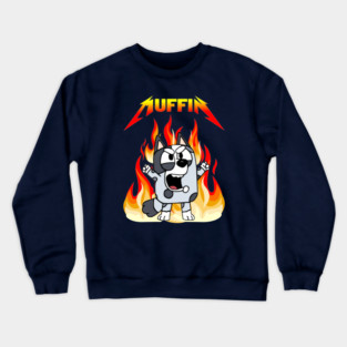 Muffin Bluey Metal Crewneck Sweatshirt