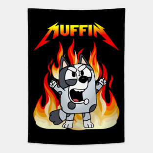 Muffin Bluey Metal Tapestry
