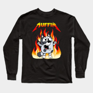 Muffin Bluey Metal Long Sleeve T-Shirt