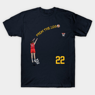 Caitlin Clark #22 From the logo Basketball Cartoon T-Shirt