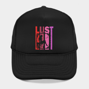 Lust - Desire, Fancy & Love - Retro Typographic Design Hat