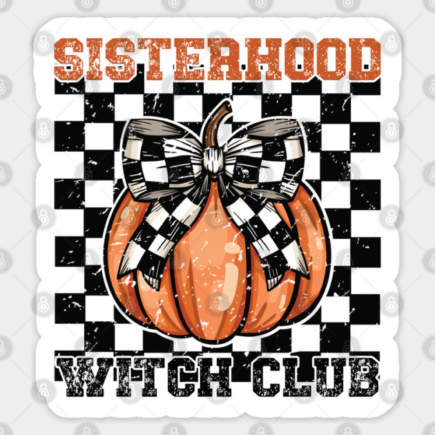 RETRO SISTERHOOD WITCH CLUB Sticker by Prinyos