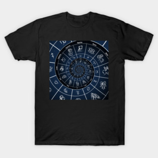 Dark Blue Astrological Zodiac T-Shirt