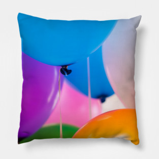 Happy Birthday Balloons Pillow