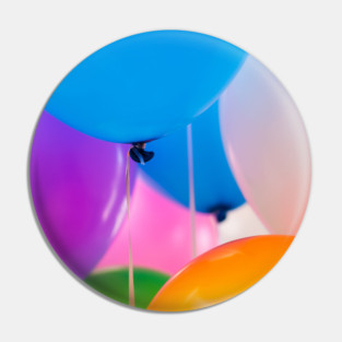 Happy Birthday Balloons Pin