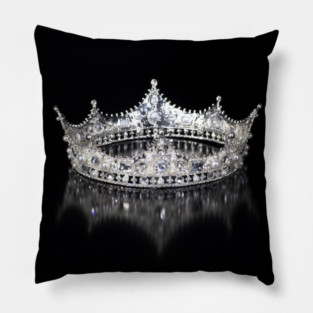 Sparkling Crown For Queen or Princess Pillow