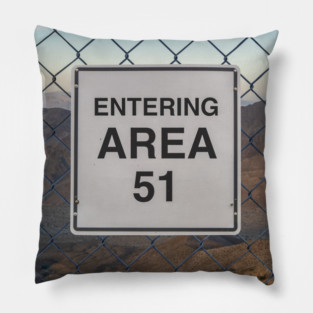 Entering Area 51 Pillow
