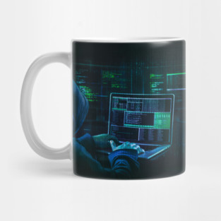 Hoodie Gamer Hacker Mug