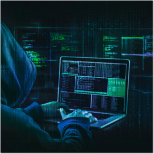 Hoodie Gamer Hacker Posters and Art