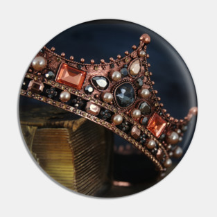 Enchanted Fairytale Queen Crown And Storybook Pin