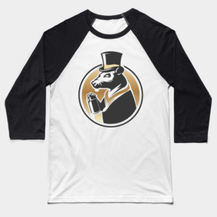 Le Rat Gentleman : T-shirt Humoristique Tendance Baseball T-Shirt