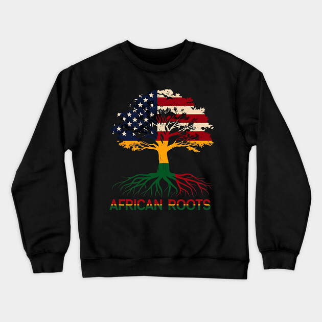 African Roots Crewneck Sweatshirt by UrbanLifeApparel