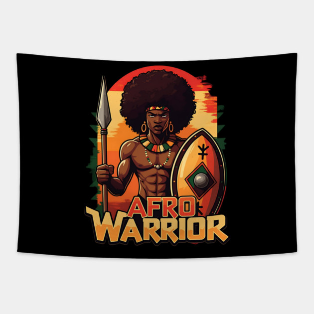Afro Warrior Tapestry by UrbanLifeApparel