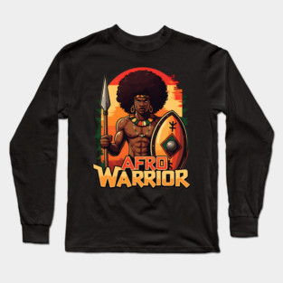 Afro Warrior Long Sleeve T-Shirt