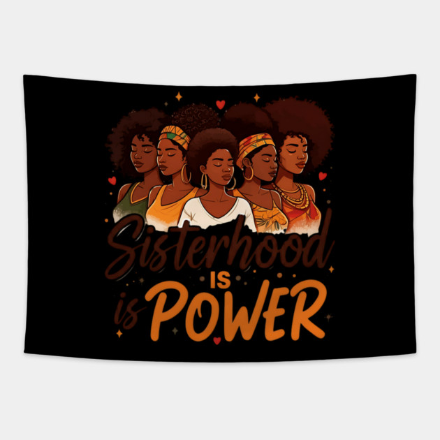 Sisterhood is Power Tapestry by UrbanLifeApparel
