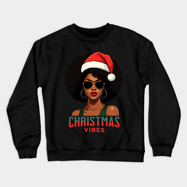 Christmas Vibes Crewneck Sweatshirt by UrbanLifeApparel