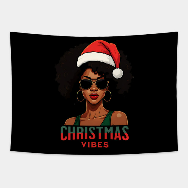 Christmas Vibes Tapestry by UrbanLifeApparel