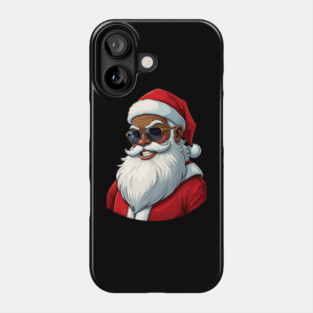 Black Santa Phone Case