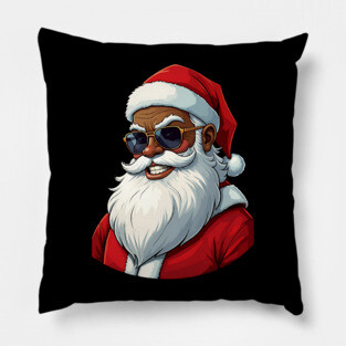 Black Santa Pillow
