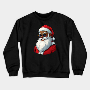 Black Santa Crewneck Sweatshirt